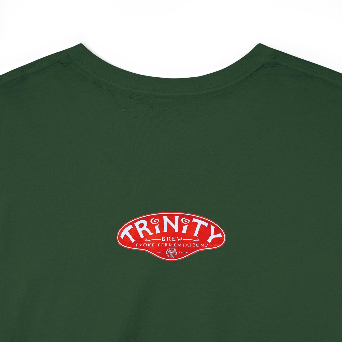 TRiNiTY Book Arch (Red Logo on Back) - Unisex Heavy Cotton Tee