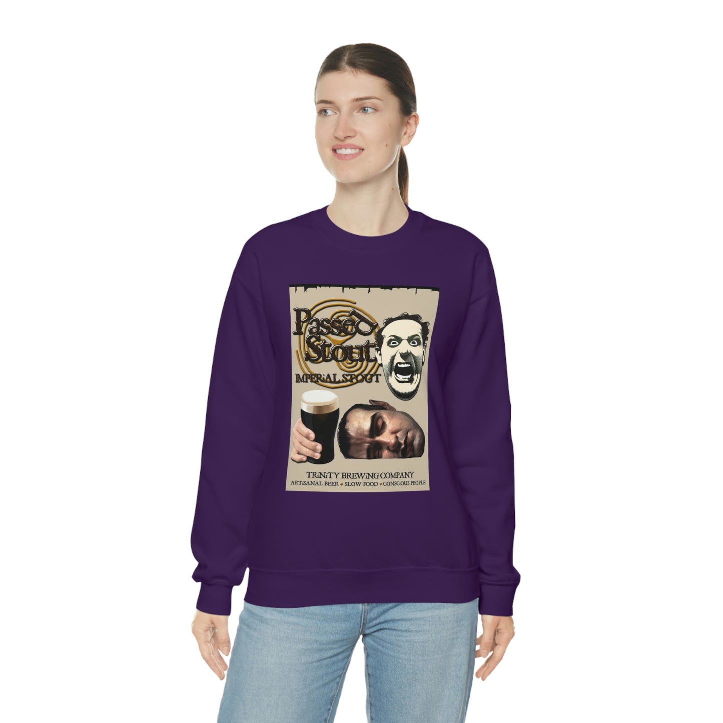 TRiNiTY's Passed Stout Imperial Stout - Unisex Heavy Blend™ Crewneck Sweatshirt