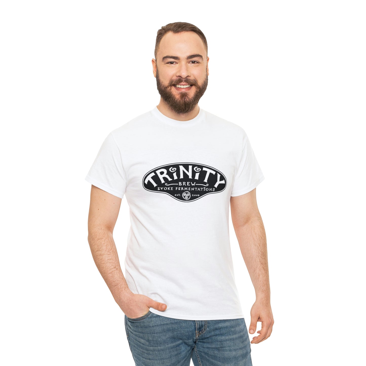 TRiNiTY Classic Logo/ Black - Unisex Heavy Cotton Tee