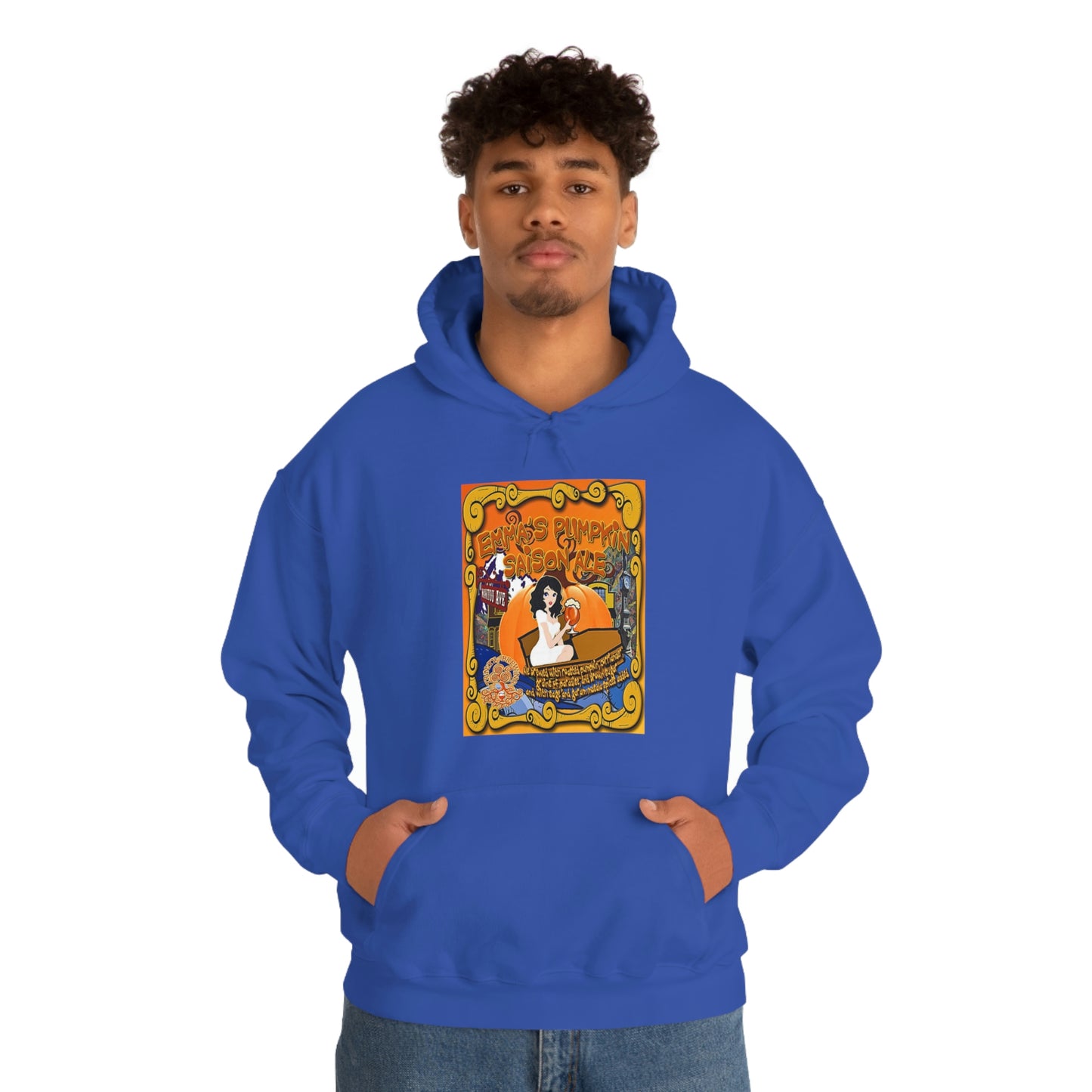 TRiNiTY Emma's Coffin Pumpkin Ale - Unisex Heavy Blend™ Hooded Sweatshirt