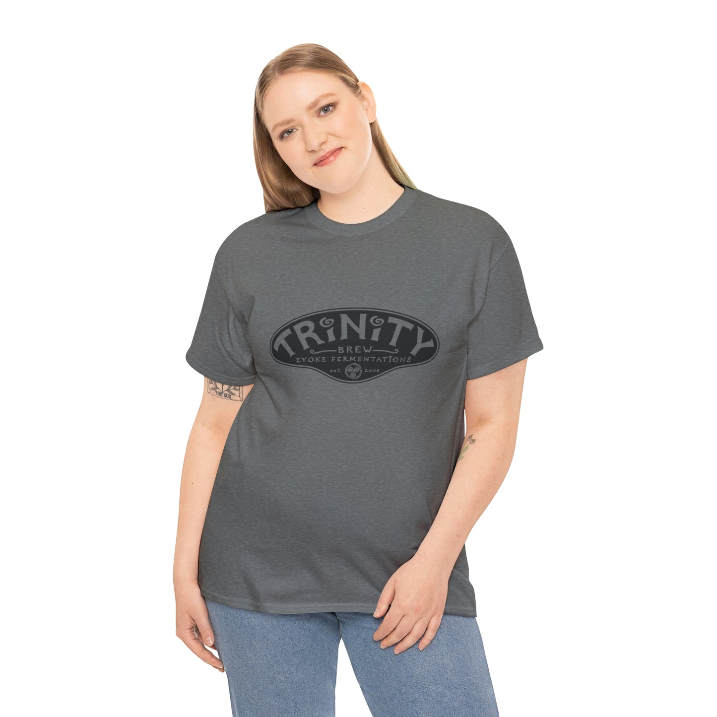 TRiNiTY Classic Logo/ Black - Unisex Heavy Cotton Tee