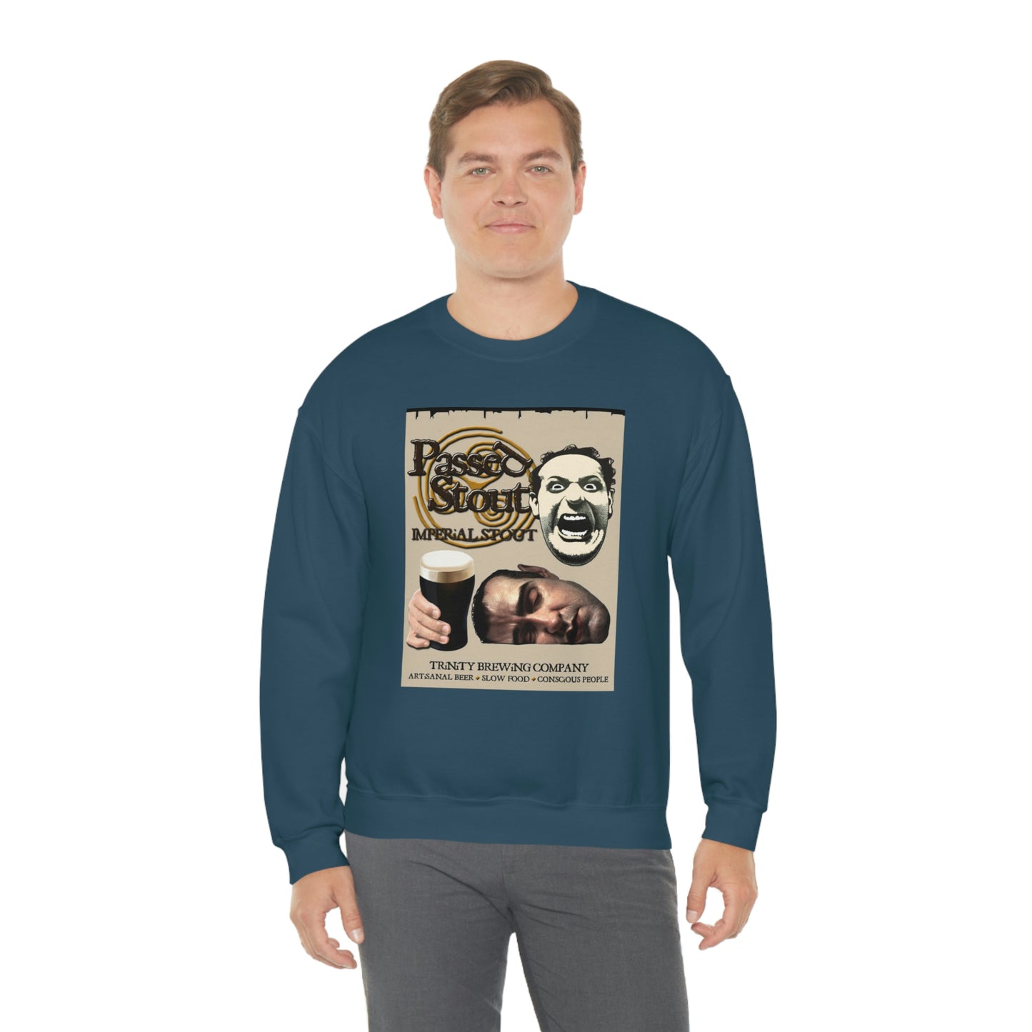 TRiNiTY's Passed Stout Imperial Stout - Unisex Heavy Blend™ Crewneck Sweatshirt