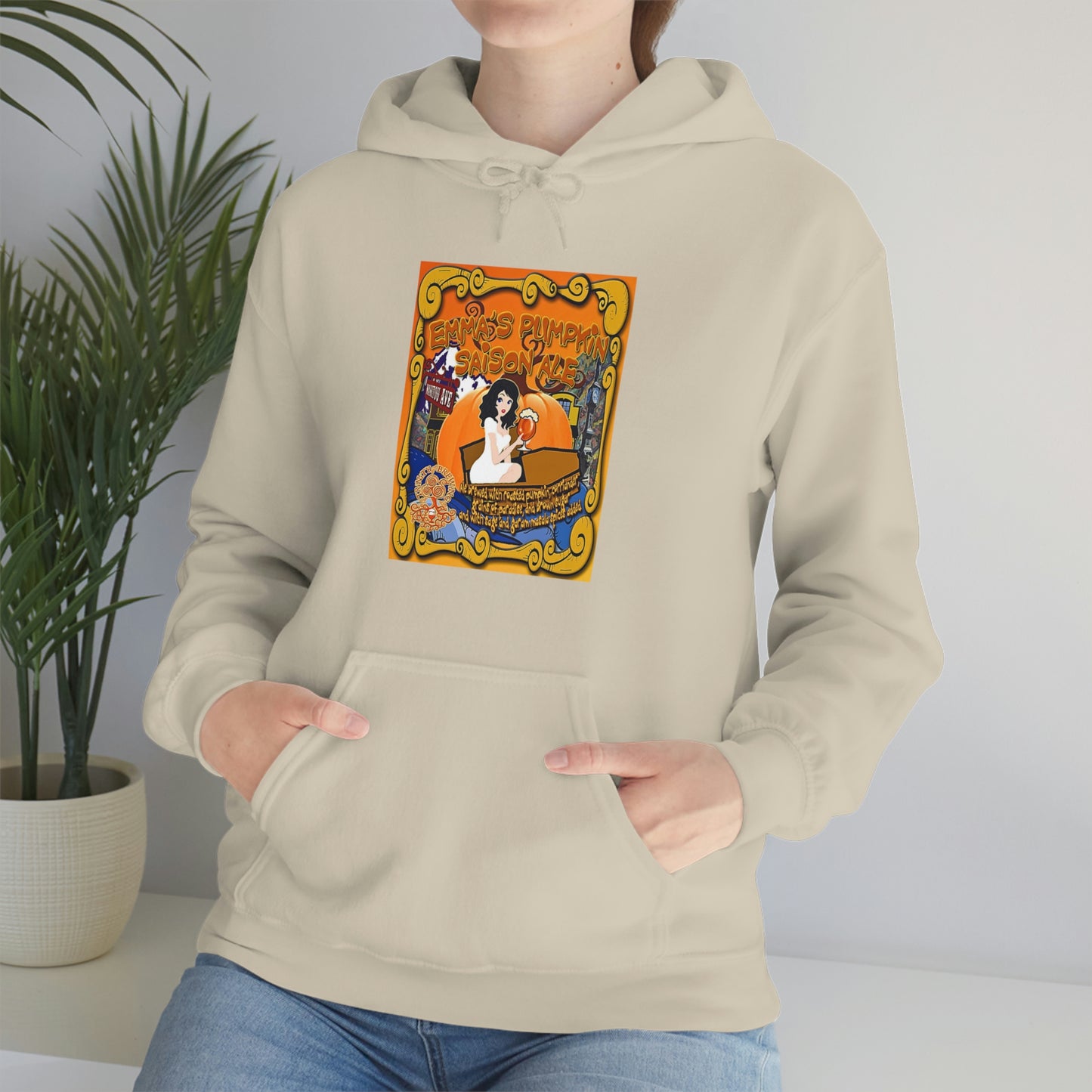 TRiNiTY Emma's Coffin Pumpkin Ale - Unisex Heavy Blend™ Hooded Sweatshirt