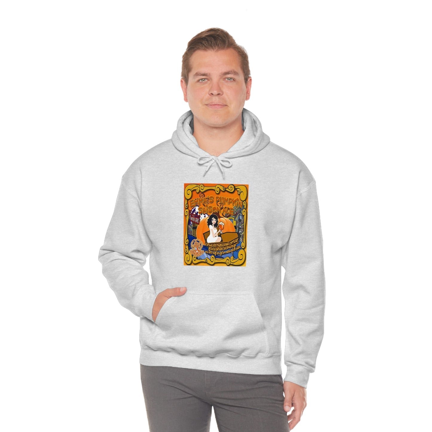 TRiNiTY Emma's Coffin Pumpkin Ale - Unisex Heavy Blend™ Hooded Sweatshirt