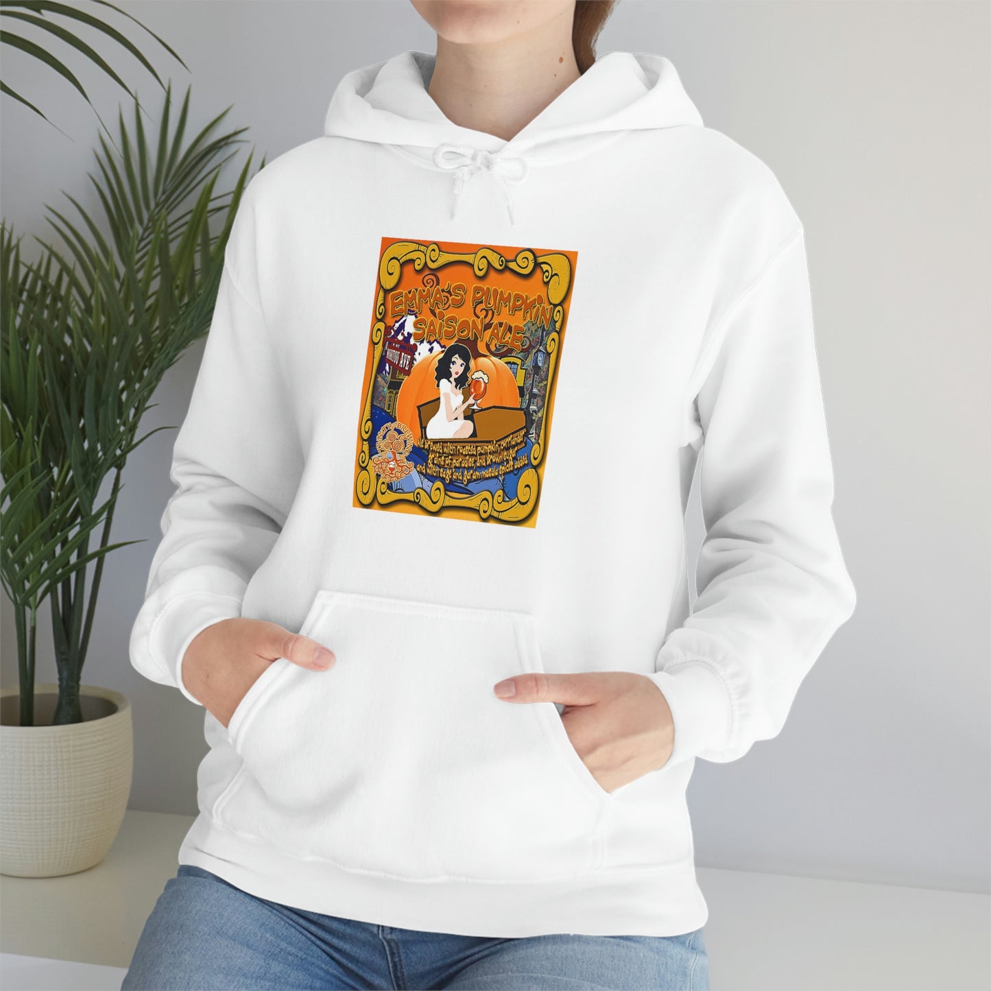 TRiNiTY Emma's Coffin Pumpkin Ale - Unisex Heavy Blend™ Hooded Sweatshirt