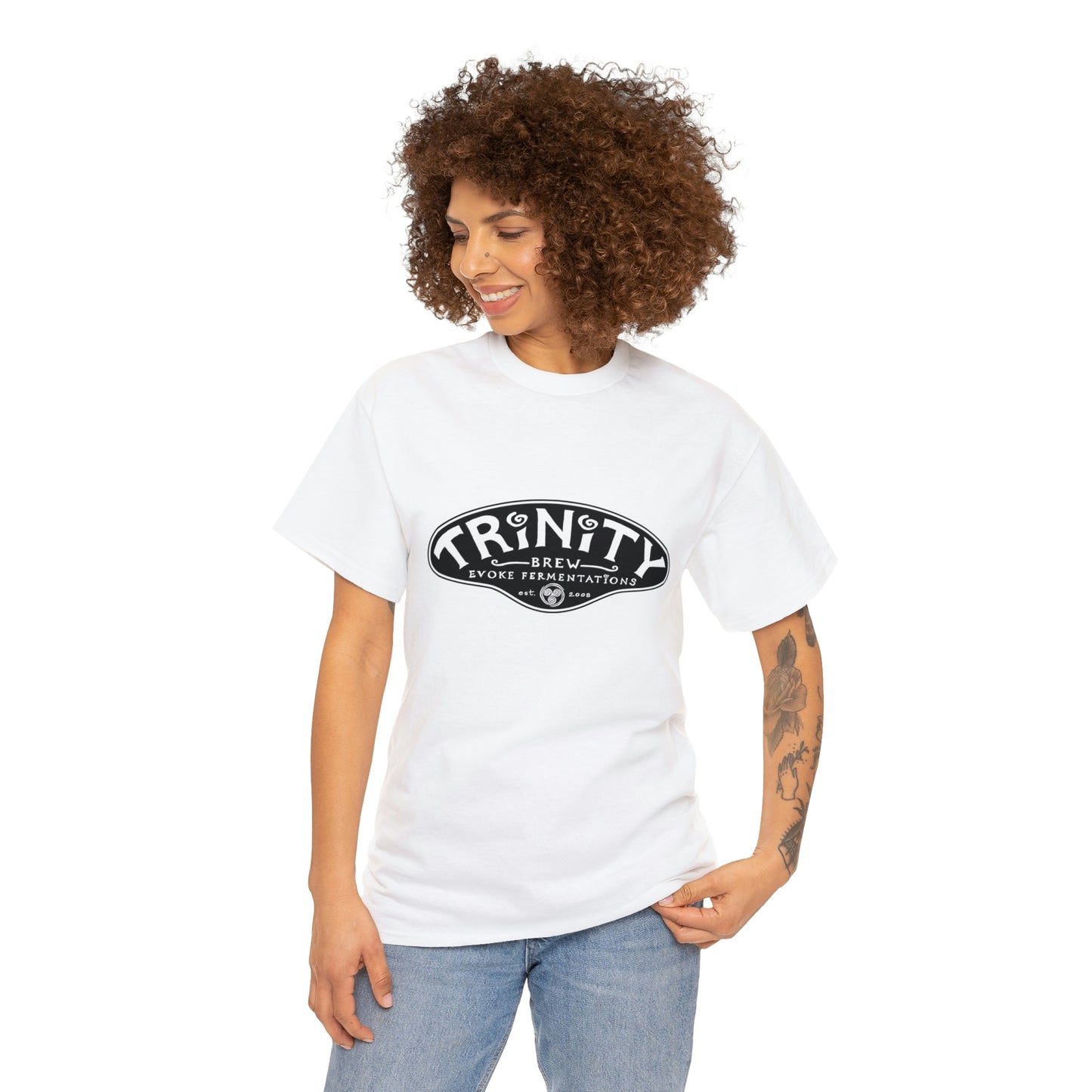 TRiNiTY Classic Logo/ Black - Unisex Heavy Cotton Tee