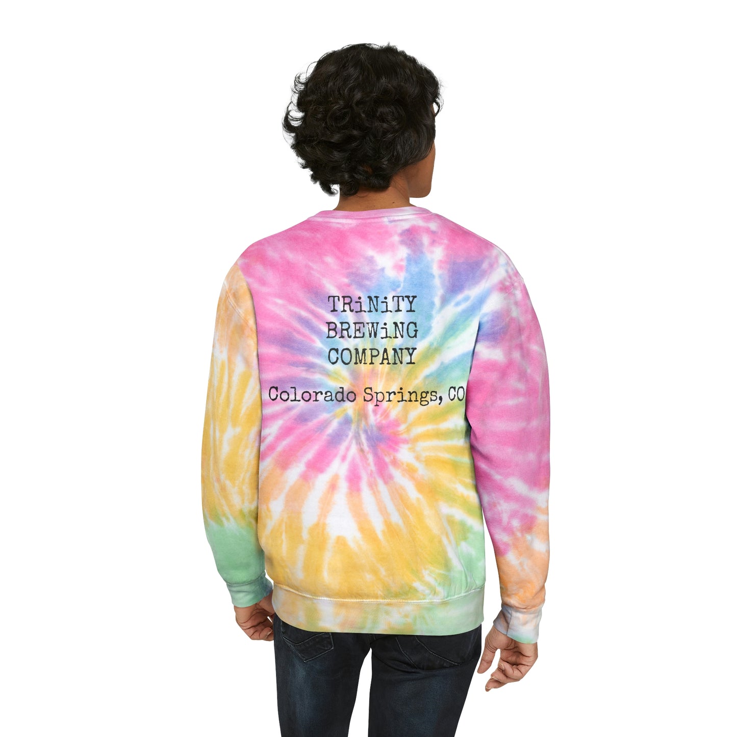 Golden Acid Trip Unisex Tie-Dye Sweatshirt