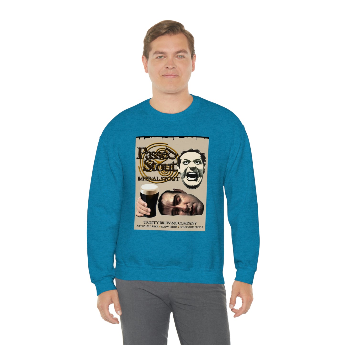 TRiNiTY's Passed Stout Imperial Stout - Unisex Heavy Blend™ Crewneck Sweatshirt