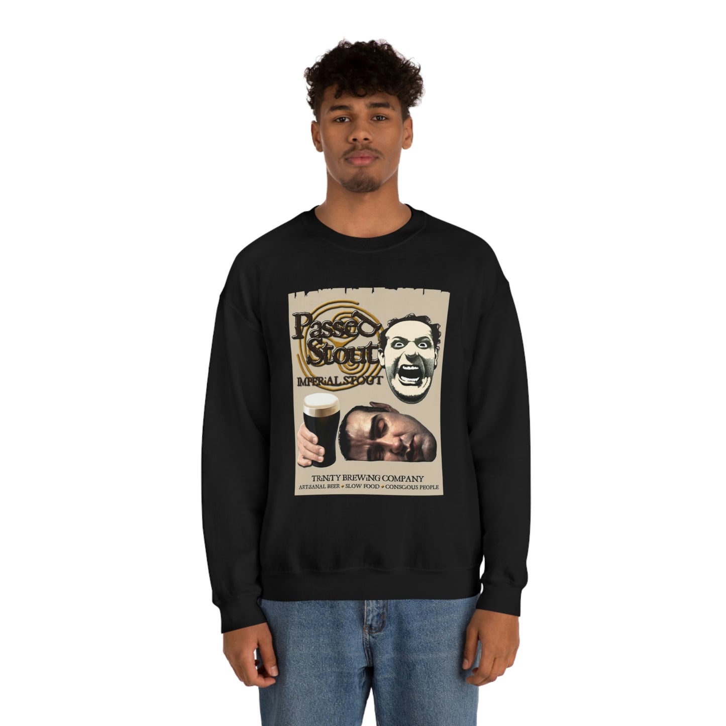 TRiNiTY's Passed Stout Imperial Stout - Unisex Heavy Blend™ Crewneck Sweatshirt