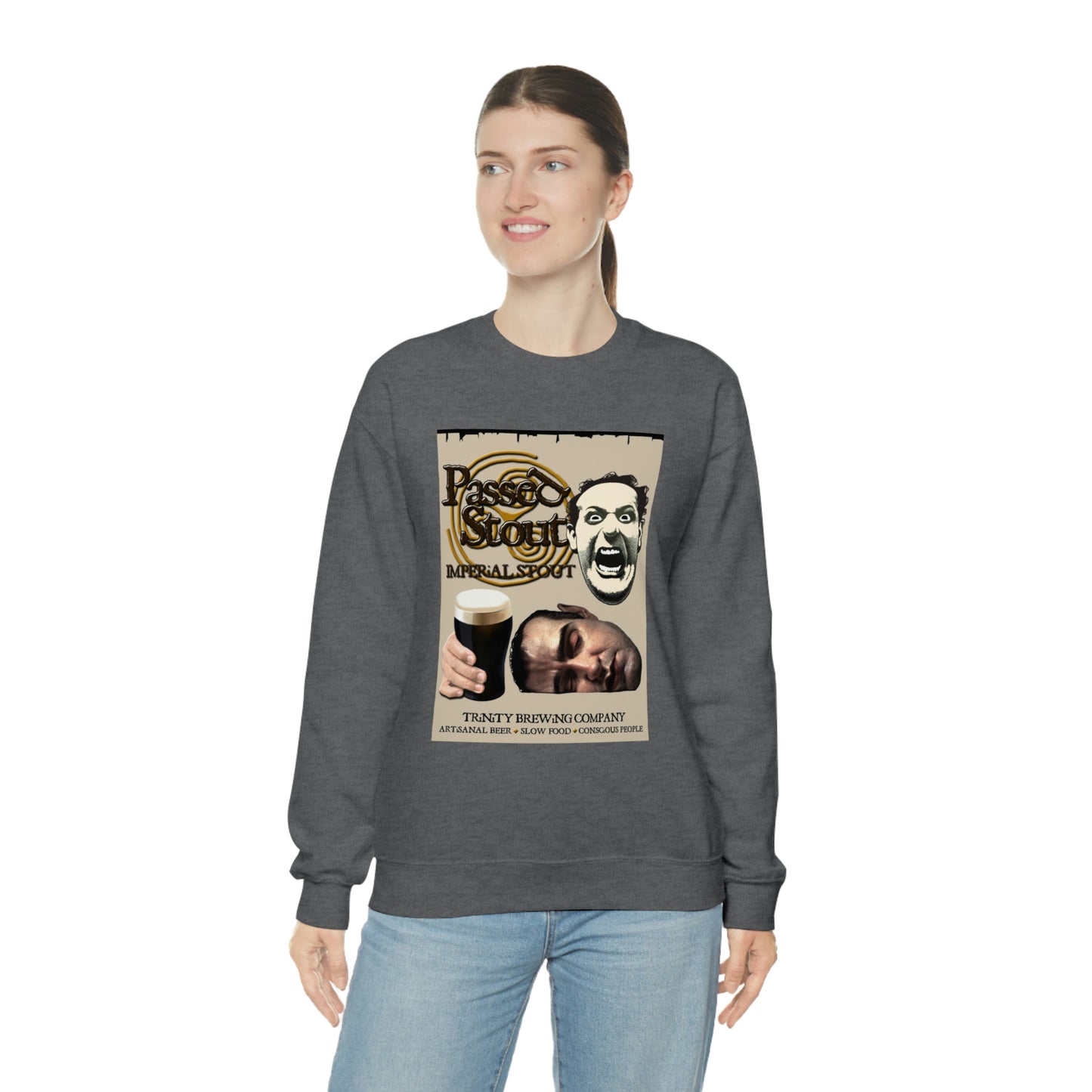 TRiNiTY's Passed Stout Imperial Stout - Unisex Heavy Blend™ Crewneck Sweatshirt