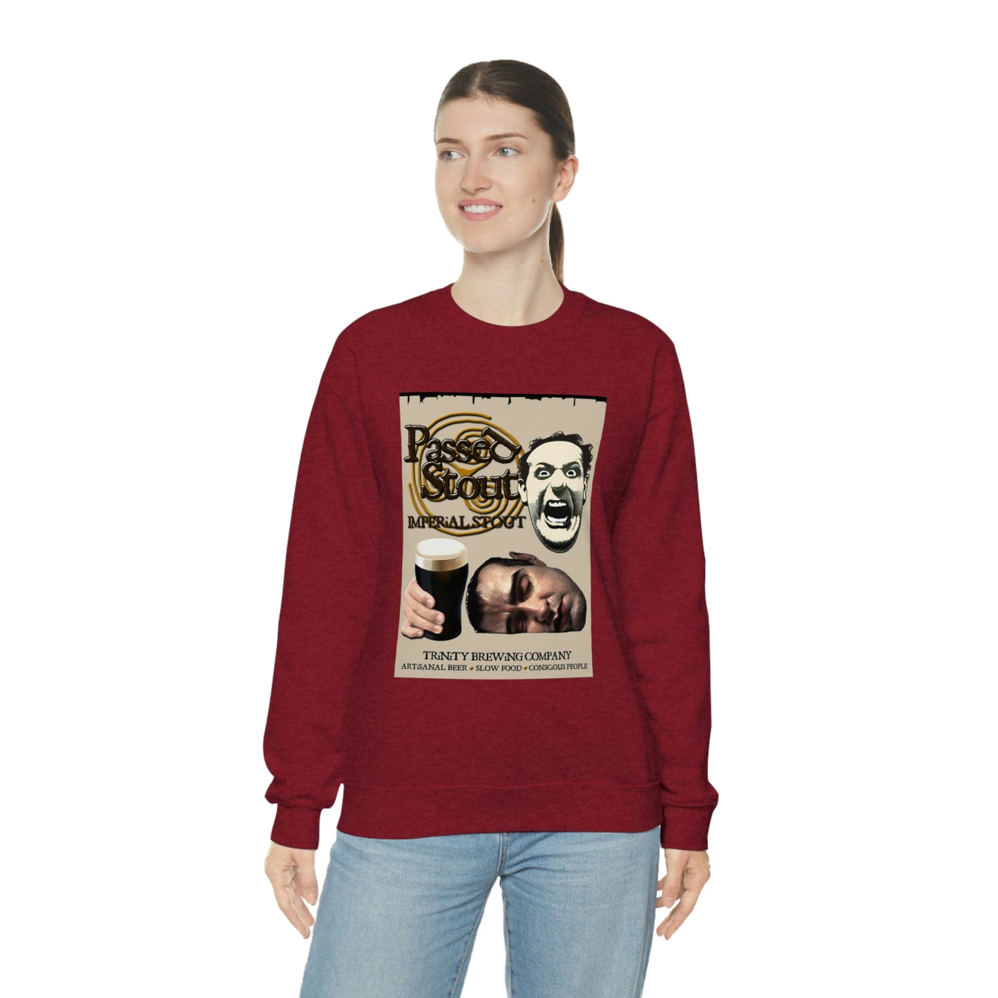 TRiNiTY's Passed Stout Imperial Stout - Unisex Heavy Blend™ Crewneck Sweatshirt