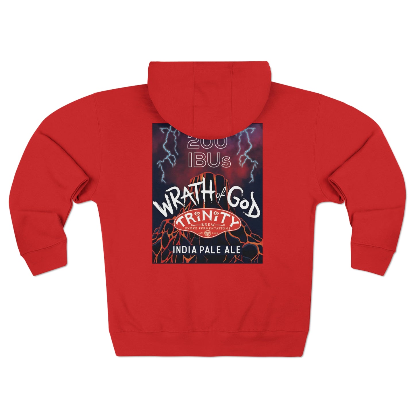 TRiNiTY Wrath of God 200IBU IPA - Unisex Premium Full Zip Hoodie