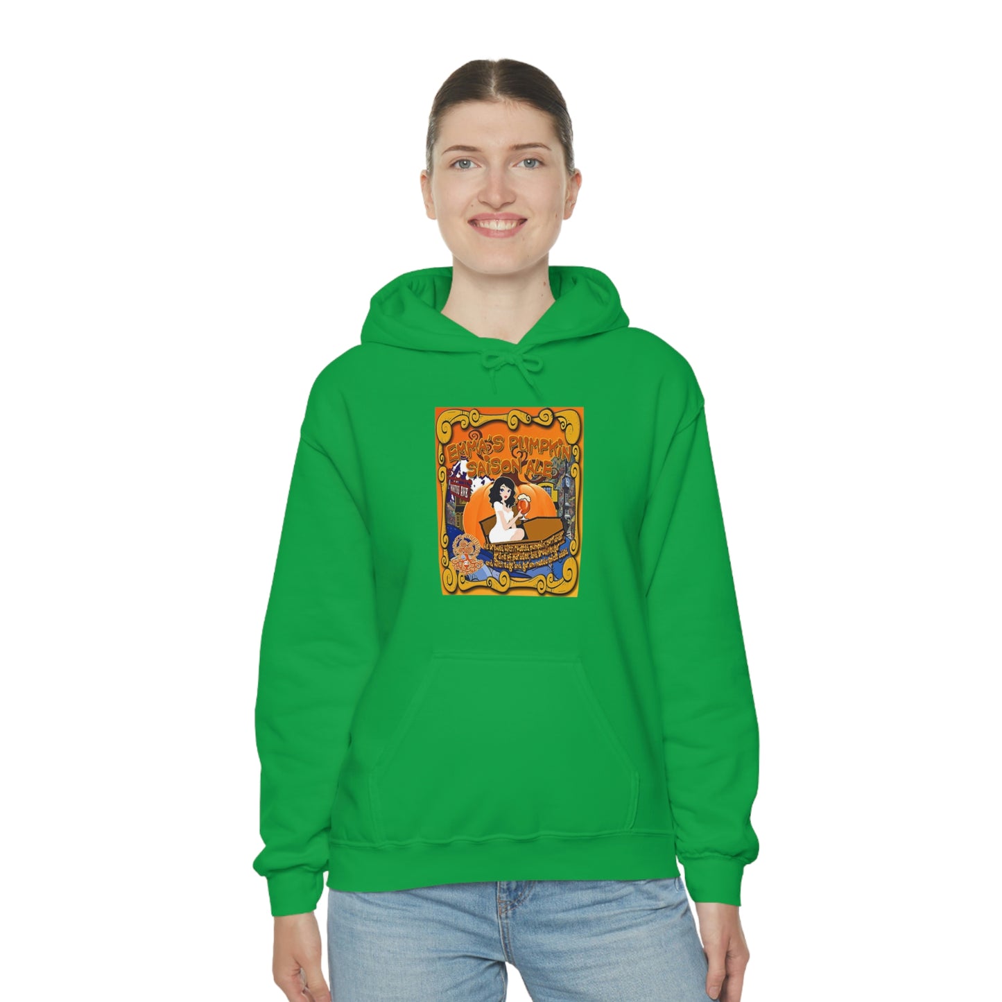 TRiNiTY Emma's Coffin Pumpkin Ale - Unisex Heavy Blend™ Hooded Sweatshirt