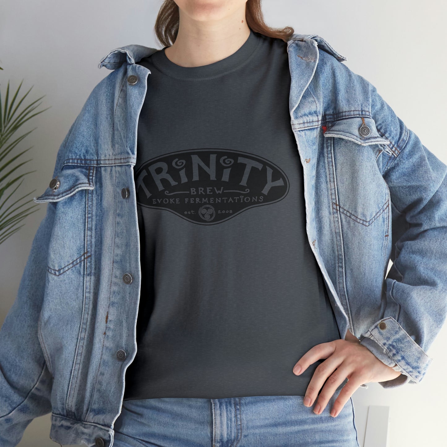 TRiNiTY Classic Logo/ Black - Unisex Heavy Cotton Tee