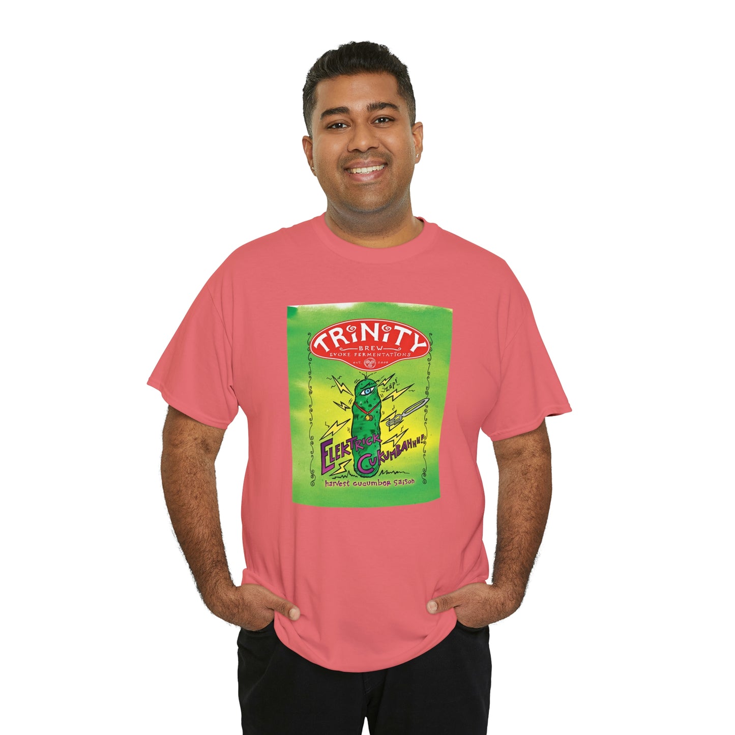 TRiNiTY Electrick Cucumbahh (Lighter Colors) - Unisex Heavy Cotton Tee