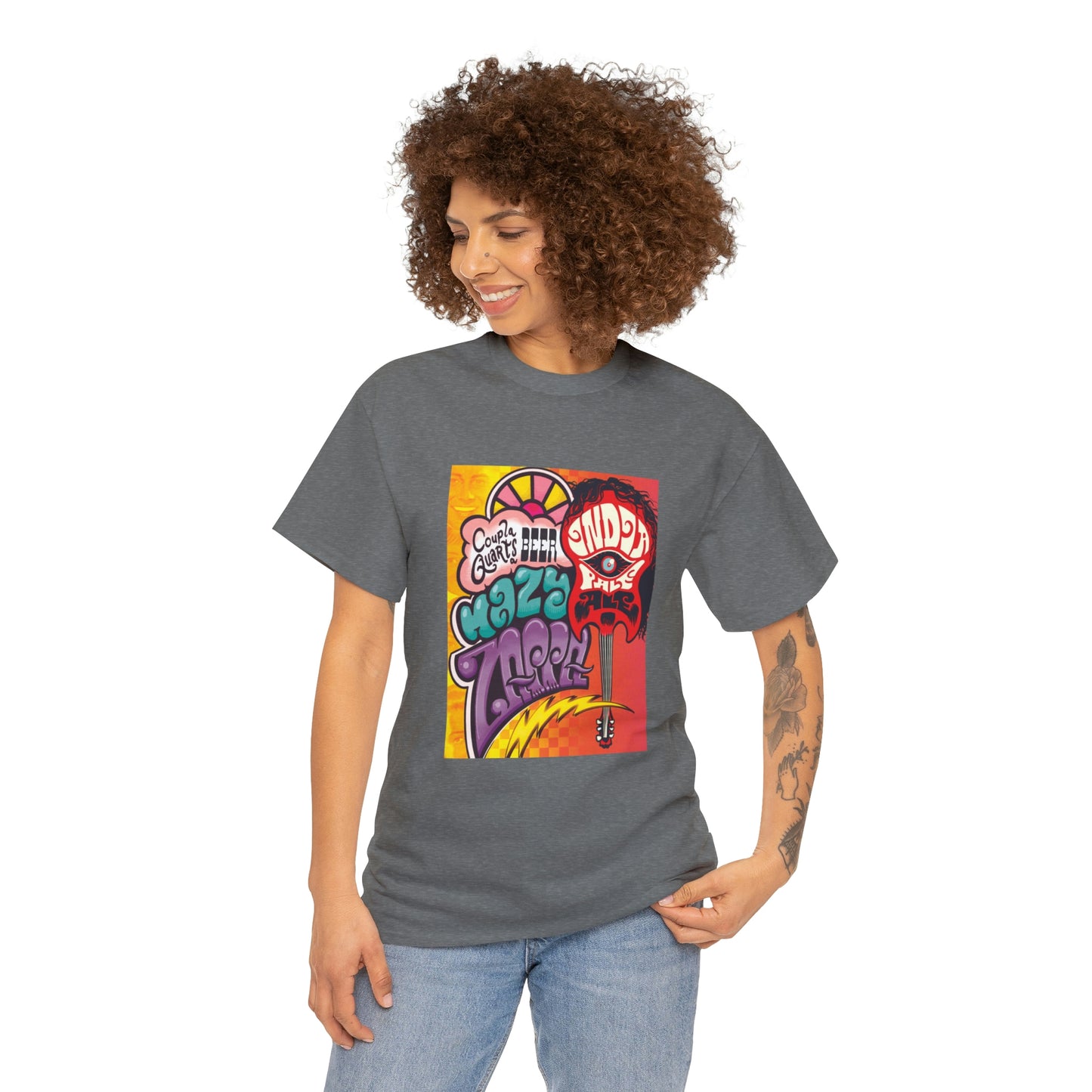 TRiNiTY Coupla' Quarts Hazy IPA (White Print) - Unisex Heavy Cotton Tee