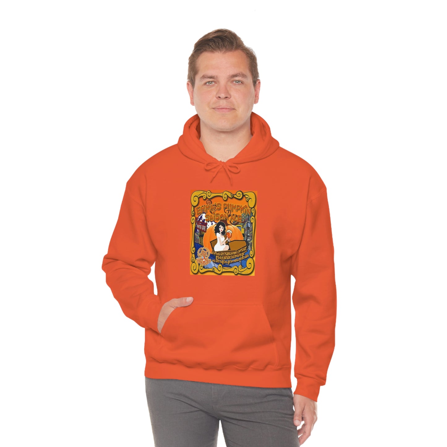 TRiNiTY Emma's Coffin Pumpkin Ale - Unisex Heavy Blend™ Hooded Sweatshirt