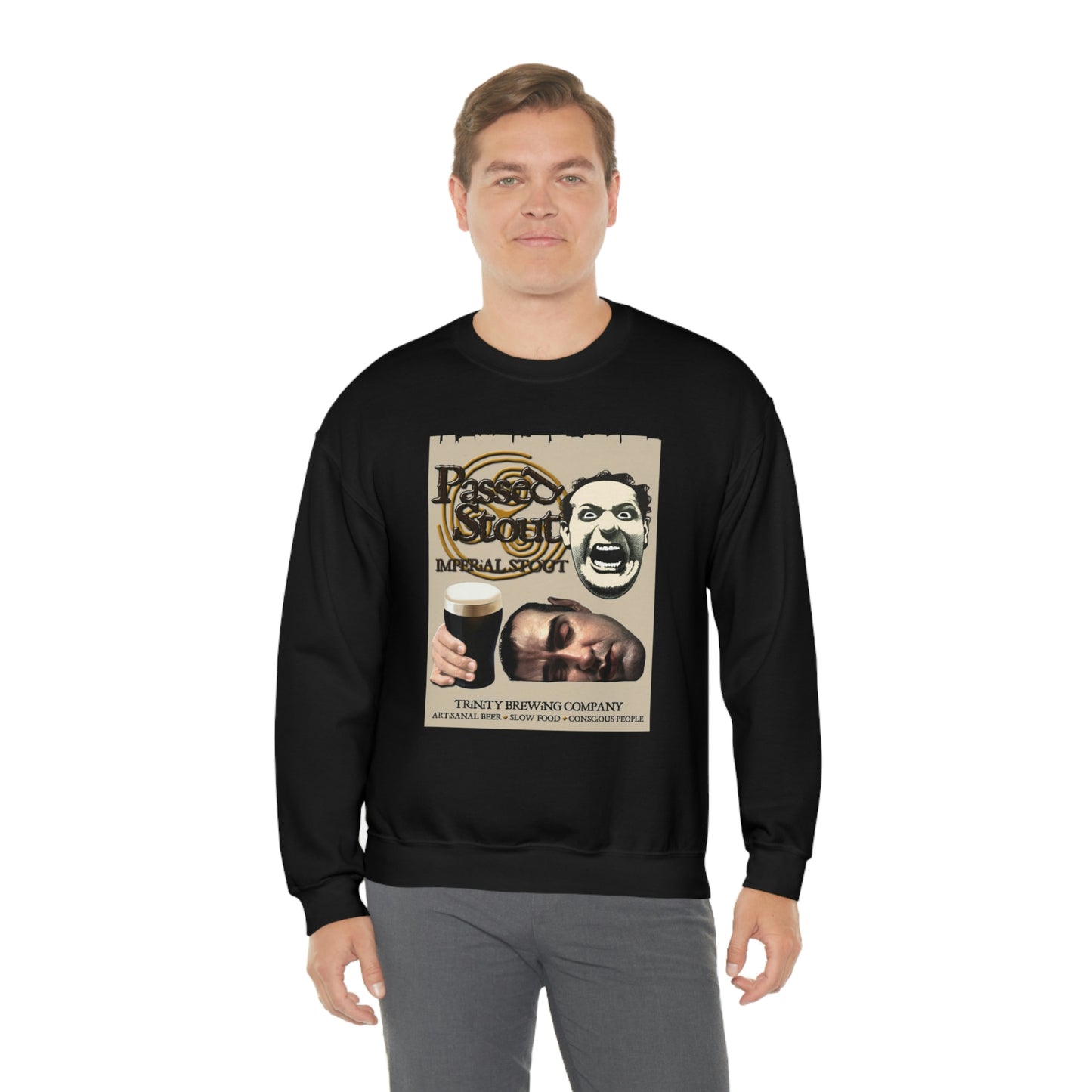 TRiNiTY's Passed Stout Imperial Stout - Unisex Heavy Blend™ Crewneck Sweatshirt