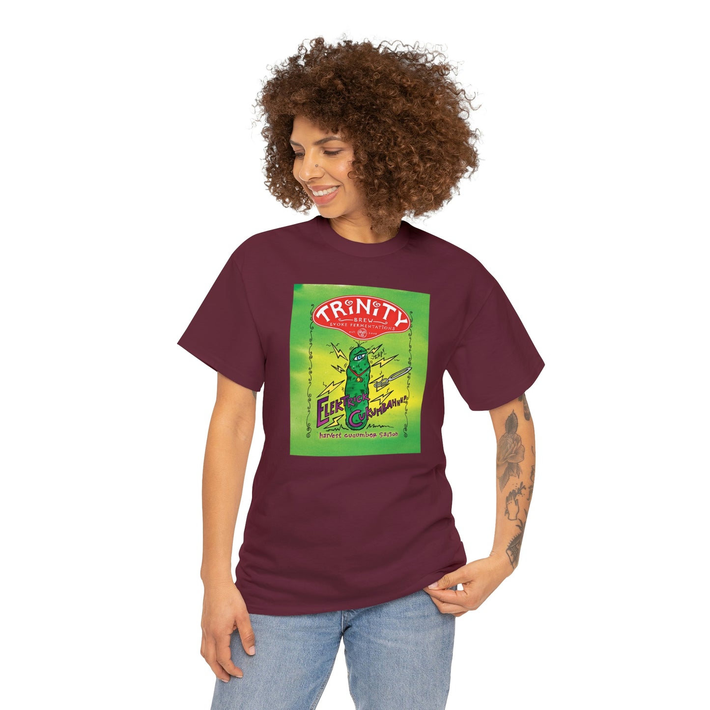 TRiNiTY Electric Cukumbahh (Darker Colors) - Unisex Heavy Cotton Tee