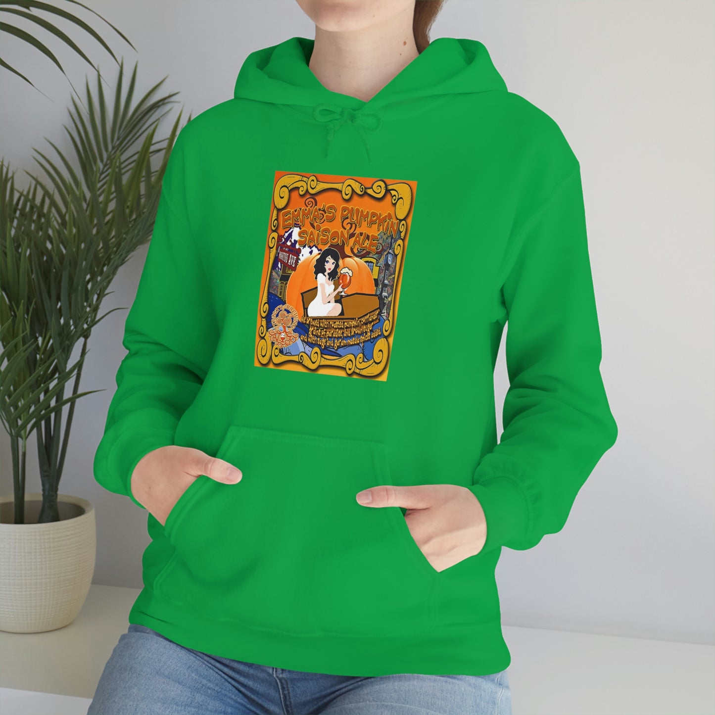 TRiNiTY Emma's Coffin Pumpkin Ale - Unisex Heavy Blend™ Hooded Sweatshirt