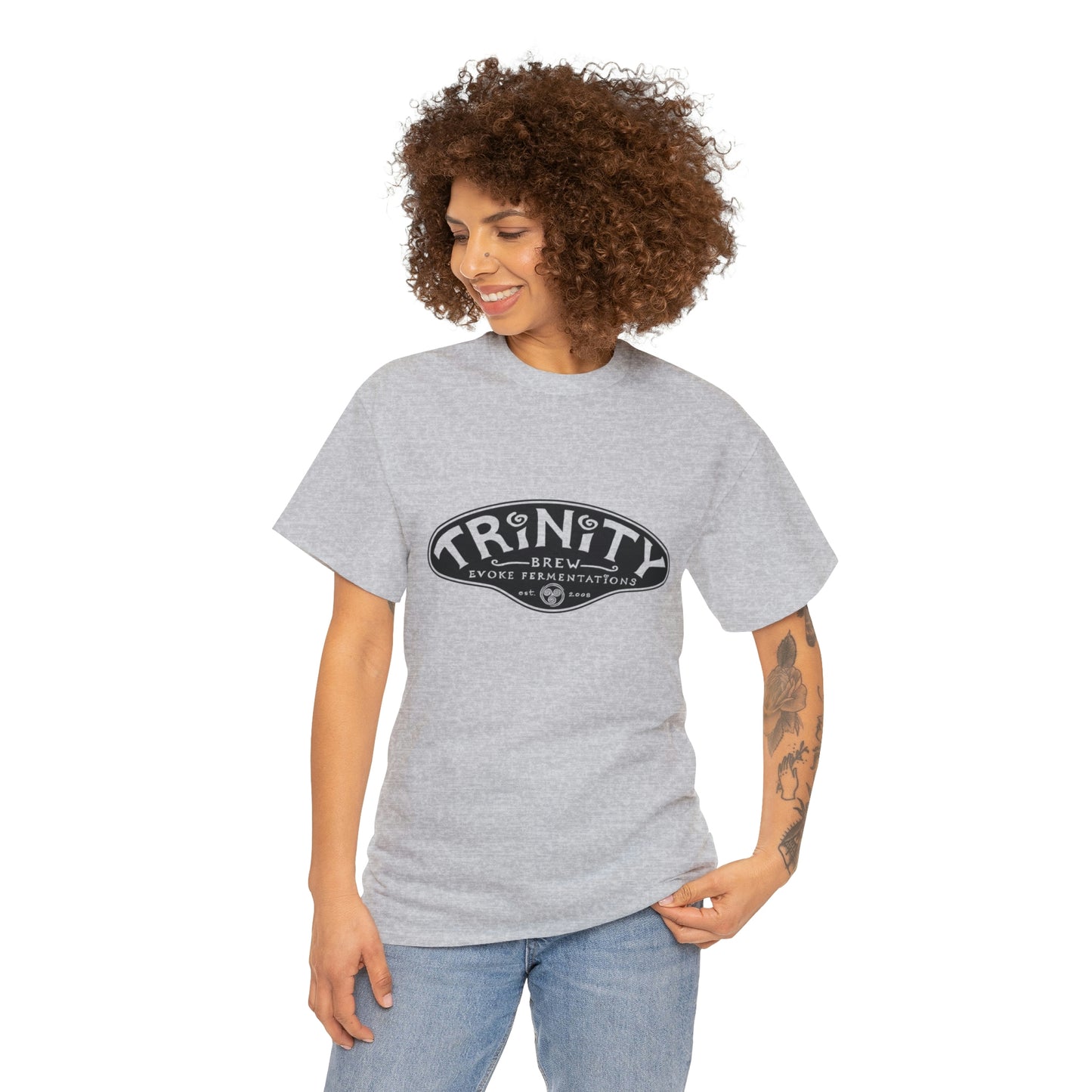 TRiNiTY Classic Logo/ Black - Unisex Heavy Cotton Tee