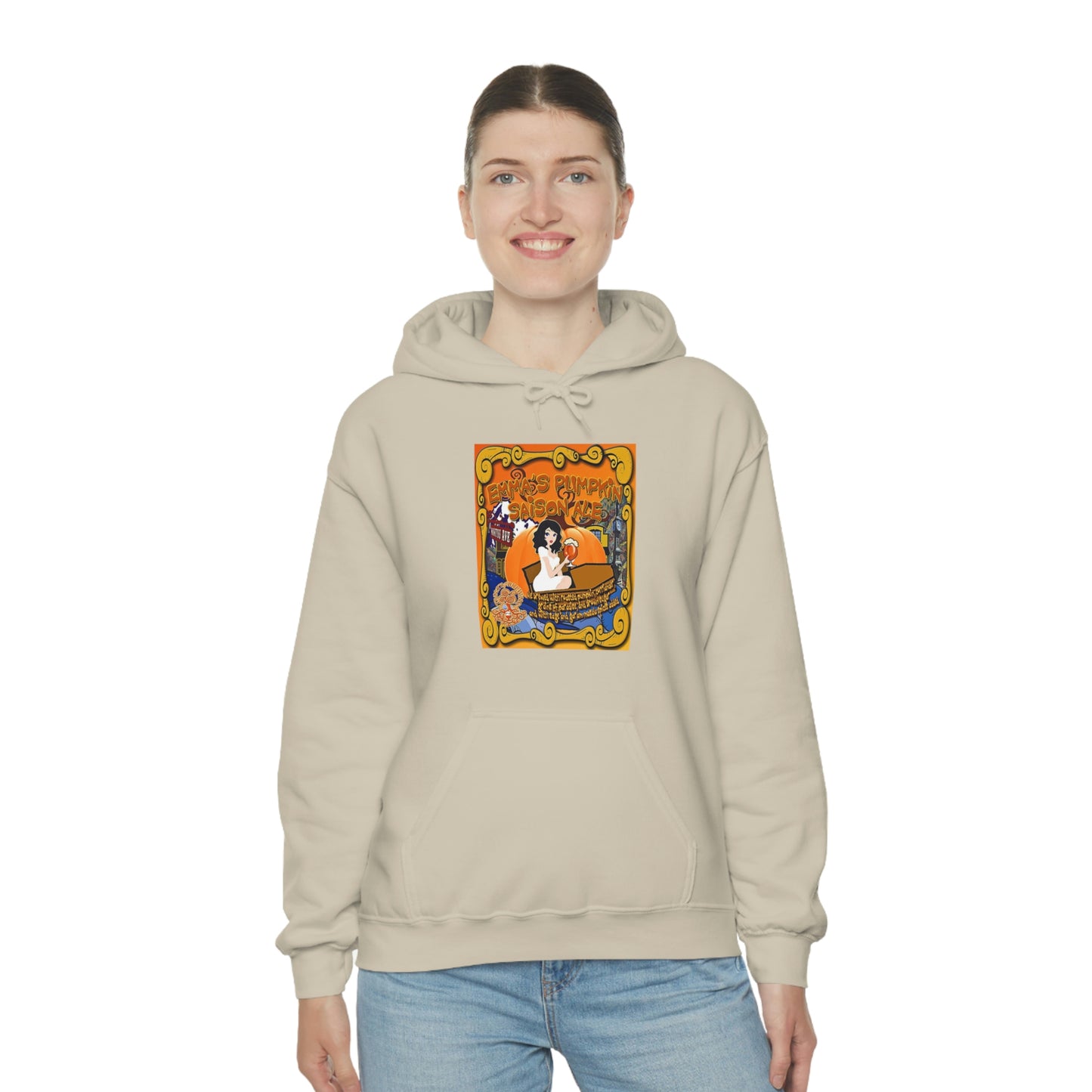 TRiNiTY Emma's Coffin Pumpkin Ale - Unisex Heavy Blend™ Hooded Sweatshirt